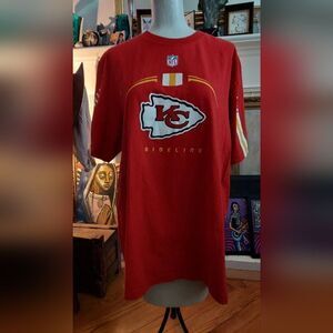 Kansas City Chiefs T-Shirt NFL Sideline Reebok Size XL